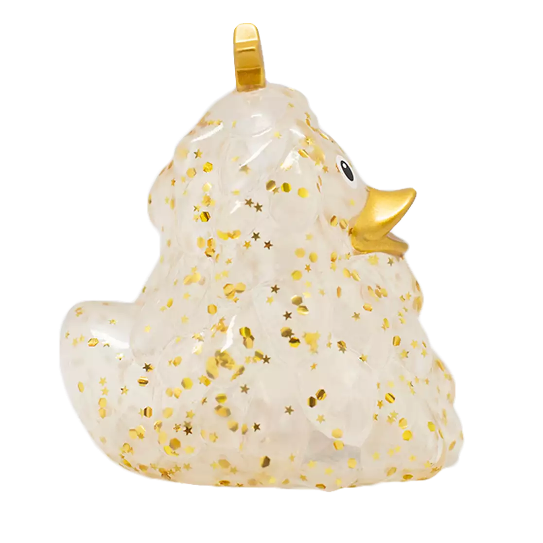 Glitter Christmas Tree Duck, Gold