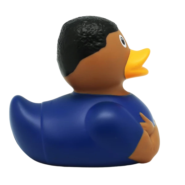 Football Star Rubber Duck, Blue