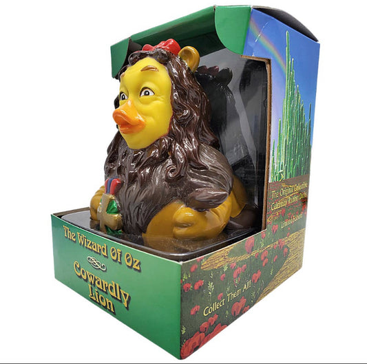 Cowardly Lion Duck, Wizard of Oz - GoneQwackers Rubber Duck Gift shop