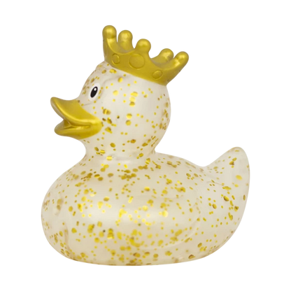 Glitter Duck with Crown, Gold
