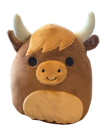 DELUXE HIGHLAND COW PLUSH WOBBABLES 8"