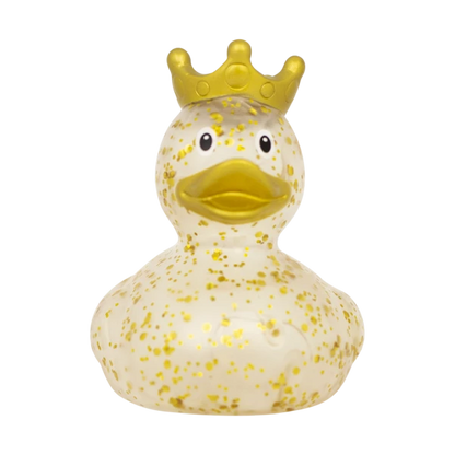 Glitter Duck with Crown, Gold