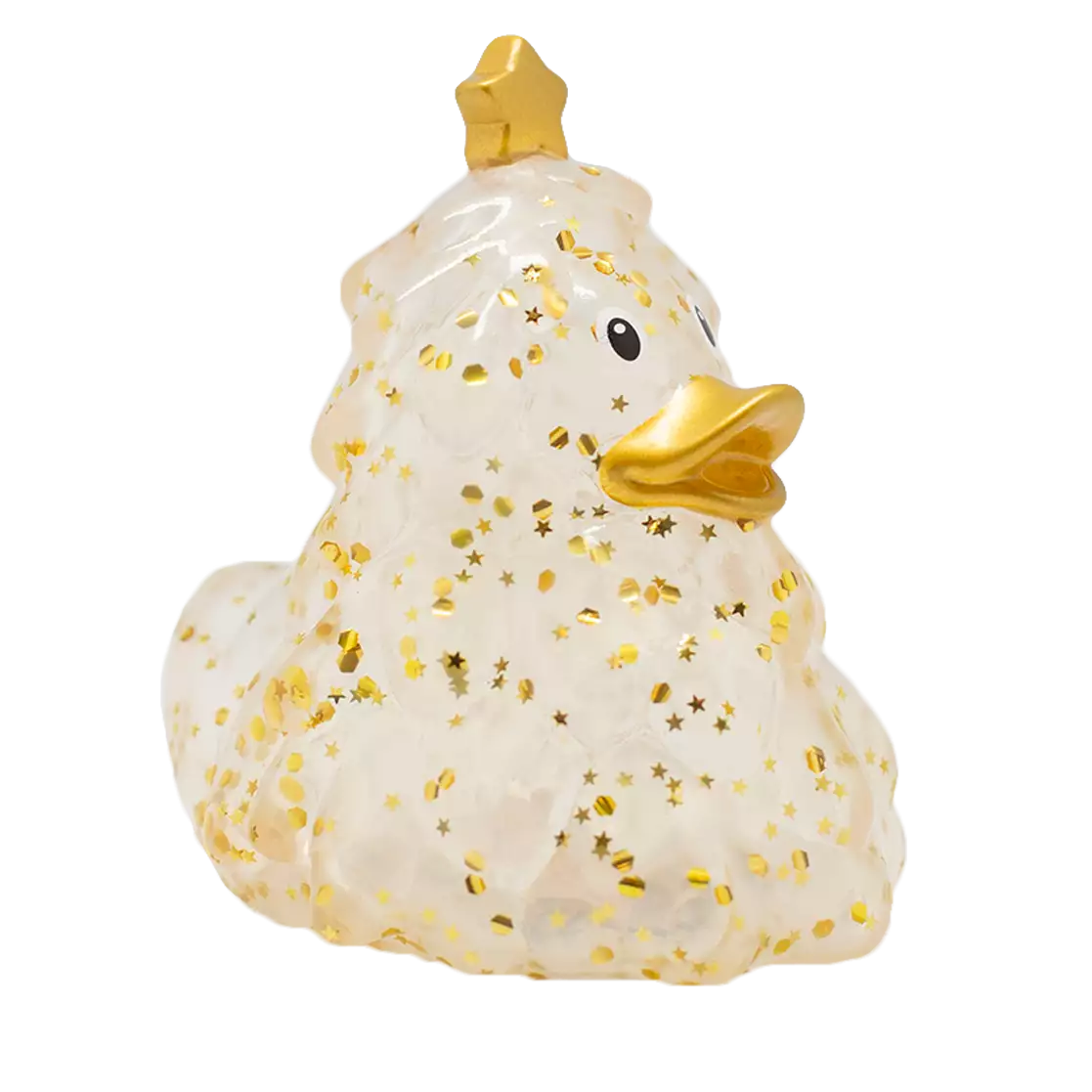 Glitter Christmas Tree Duck, Gold