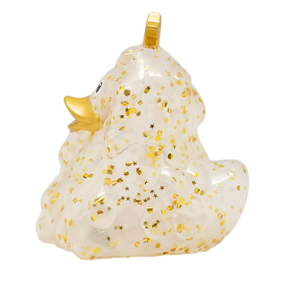 Glitter Christmas Tree Duck, Gold