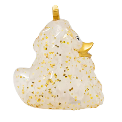 Glitter Christmas Tree Duck, Gold