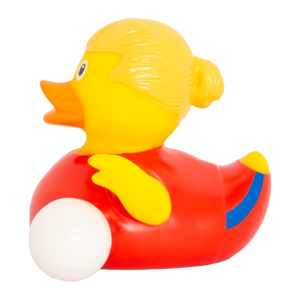 Football Star Rubber Duck, Red