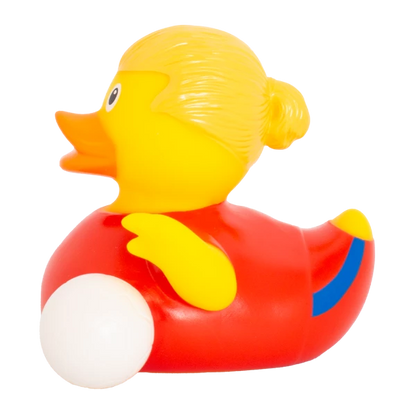 Football Star Rubber Duck, Red