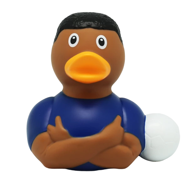 Football Star Rubber Duck, Blue