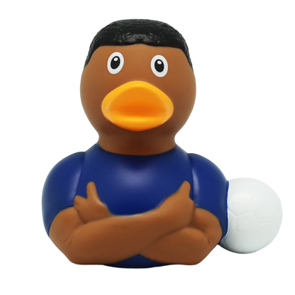 Football Star Rubber Duck, Blue
