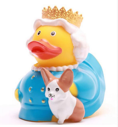 Queen with Corgi Rubber Duck