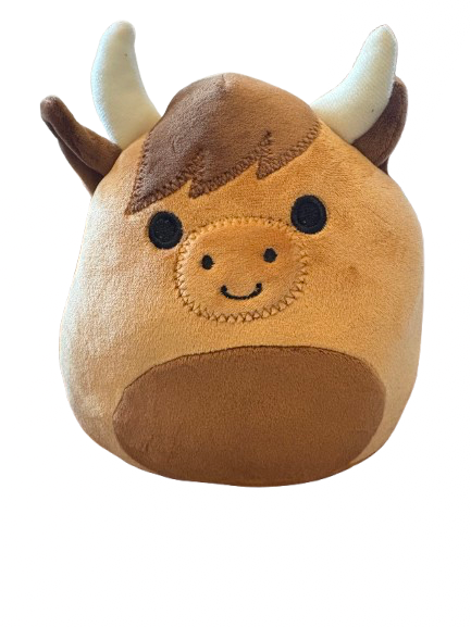 DELUXE HIGHLAND COW PLUSH WOBBABLES 8"