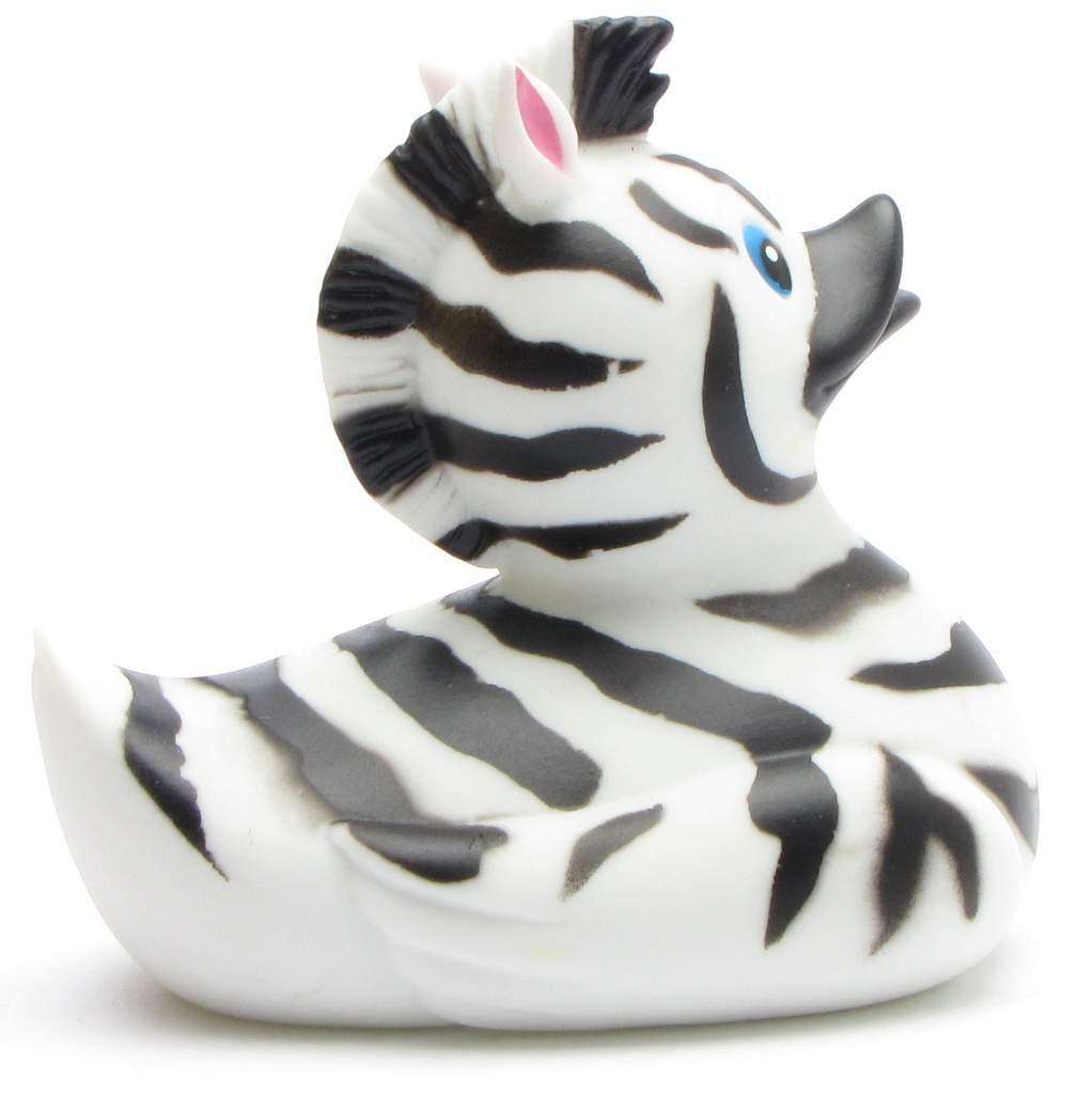 Zebra Rubber Duck