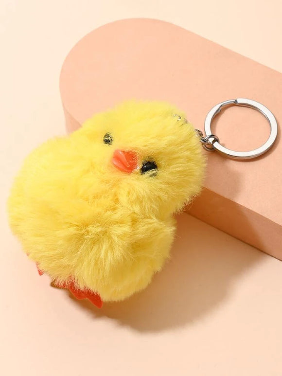 Fluffy Duck Keychains - GoneQwackers Rubber Duck Gift shop