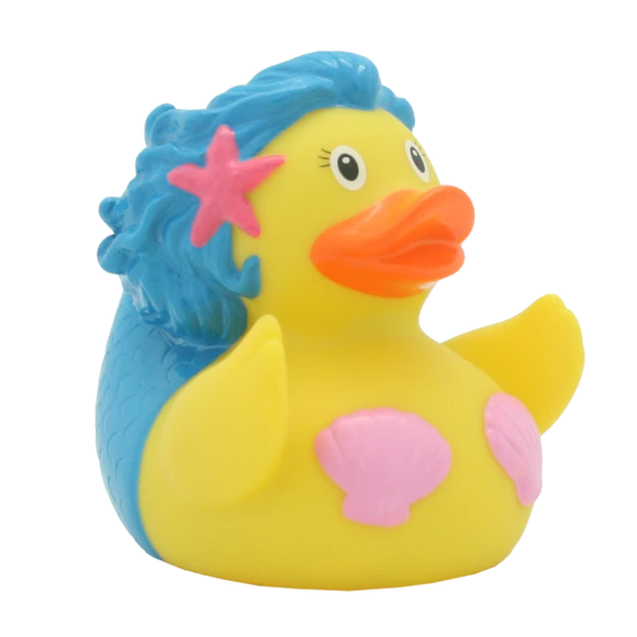 Mermaid Duck, Blue - GoneQwackers Rubber Duck Gift shop