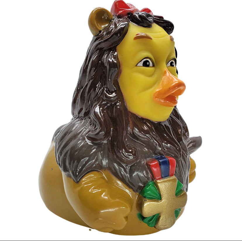 Cowardly Lion Duck, Wizard of Oz - GoneQwackers Rubber Duck Gift shop