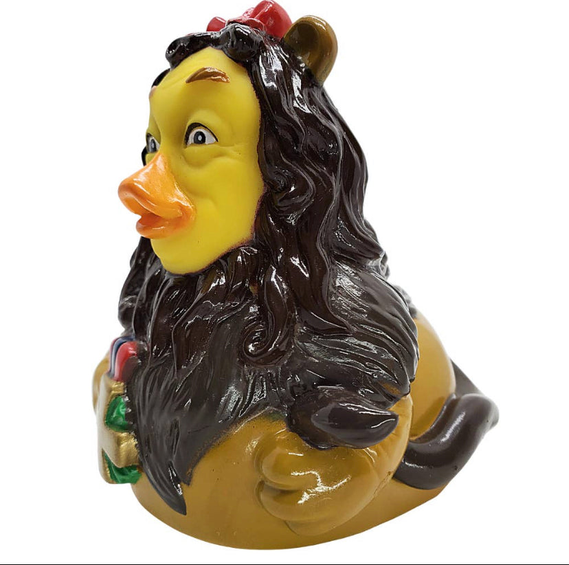 Cowardly Lion Duck, Wizard of Oz - GoneQwackers Rubber Duck Gift shop