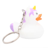 KEY CHAIN WHITE UNICORN - GoneQwackers Gift Store