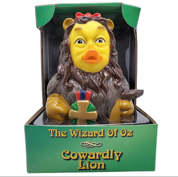 Cowardly Lion Duck, Wizard of Oz - GoneQwackers Rubber Duck Gift shop