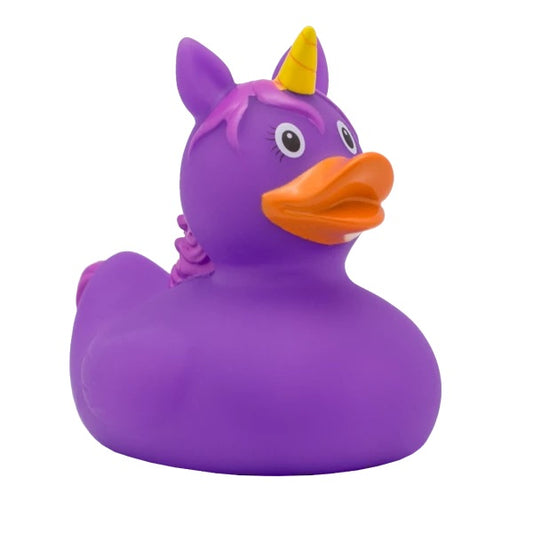 UNICORN DUCK, PURPLE - GoneQwackers Gift Store