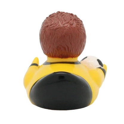 FOOTBALL PLAYER DUCK, YELLOW-BLACK - GoneQwackers Gift Store